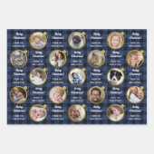 kerstversiering Aangepaste tekst Aangepaste tekst  Inpakpapier Vel (Voorkant 3)