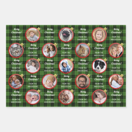 kerstversiering Aangepaste tekst Aangepaste tekst Inpakpapier Vel (Voorkant 2)