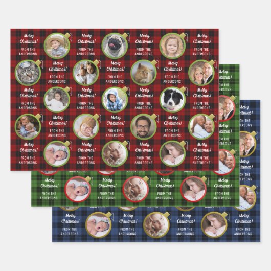 kerstversiering Aangepaste tekst Aangepaste tekst  Inpakpapier Vel (Set)