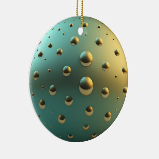 Kerstversiering Abstract en raar Keramisch Ornament (Rechts)