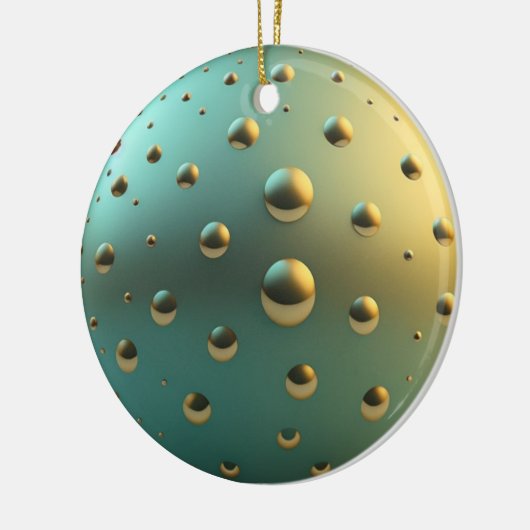Kerstversiering Abstract en raar Keramisch Ornament (Links)