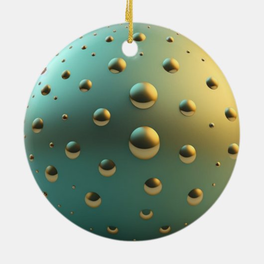 Kerstversiering Abstract en raar Keramisch Ornament (Achterkant)