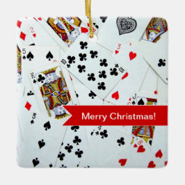 kerstversiering afspelen keramisch ornament