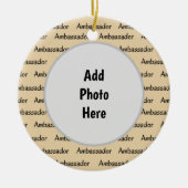 kerstversiering ambassadeur Scout Keramisch Ornament (Voorkant)