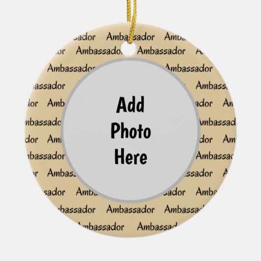 kerstversiering ambassadeur Scout Keramisch Ornament (Voorkant)