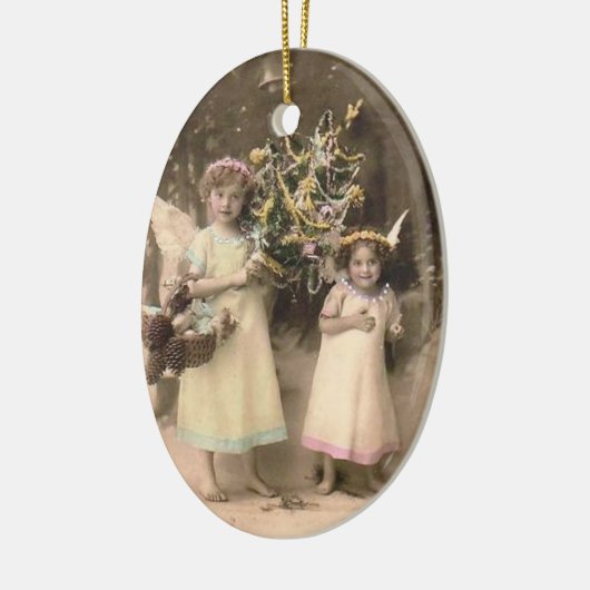 Kerstversiering  Angels Foto Keramisch Ornament (Links)