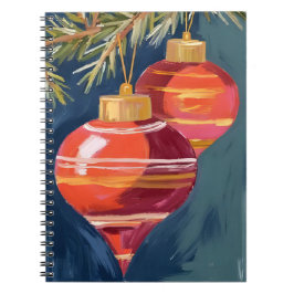Kerstversiering Aquarel Vintage Notitieboek