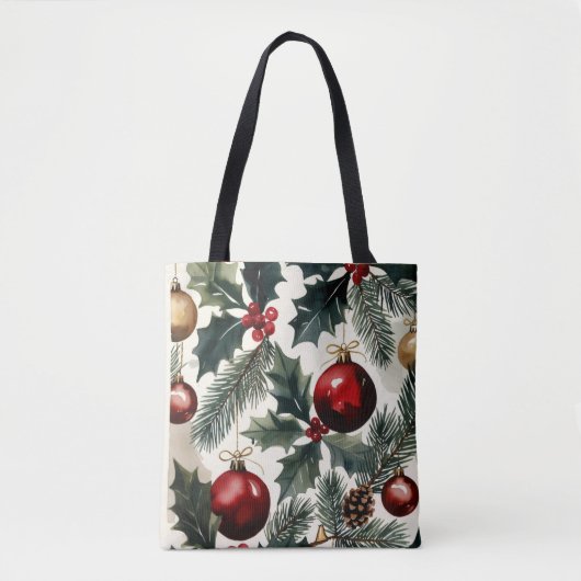 Kerstversiering, Auteur Natasha Us Tote Bag (Voorkant)