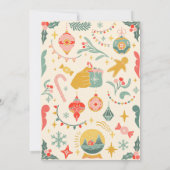 Kerstversiering baby shower Uitnodiging (Achterkant)