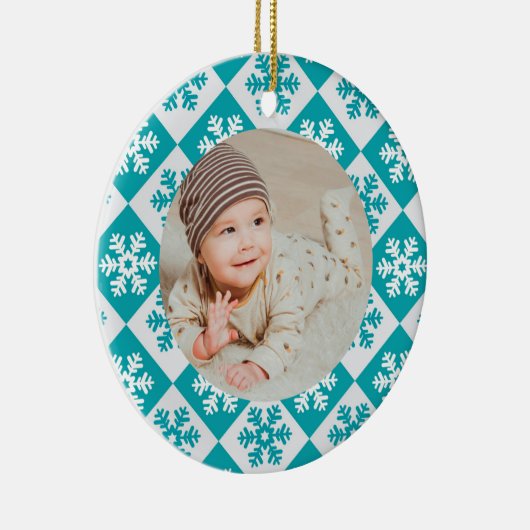 Kerstversiering - Baby's eerste kerst Keramisch Ornament (Rechts)