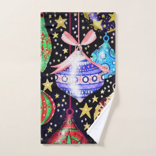 kerstversiering bad handdoek (Handdoek)