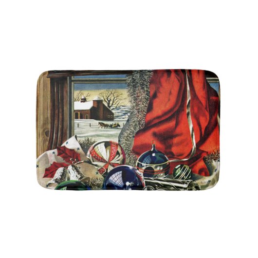 kerstversiering badmat (Voorkant)