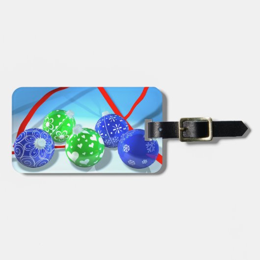 kerstversiering bagagelabel (Voorkant horizontaal)