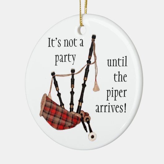 kerstversiering BAGPIPES Keramisch Ornament (Links)