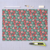 Kerstversiering Baubles rood groen Tissuepapier (Craft)