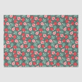 Kerstversiering Baubles rood groen Tissuepapier (Voorkant)