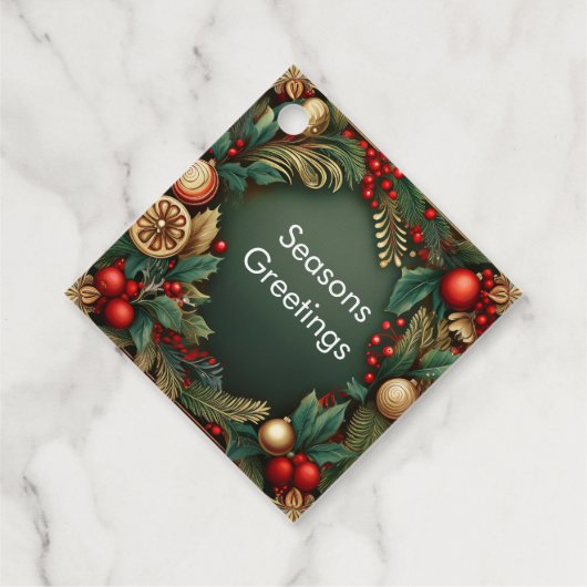 Kerstversiering Bedankjes Labels (Achterkant)