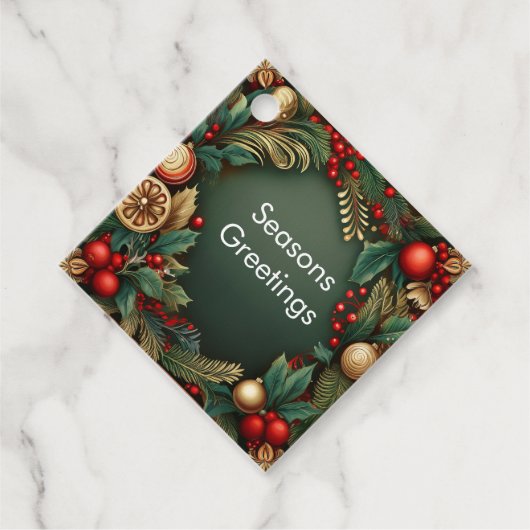 Kerstversiering Bedankjes Labels (Voorkant)