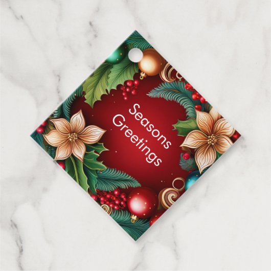 Kerstversiering Bedankjes Labels (Voorkant)