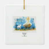 kerstversiering "Behold the Lamb" Keramisch Ornament (Achterkant)