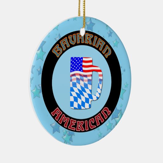 kerstversiering Beiers-Amerikaans Duits Keramisch Ornament (Rechts)