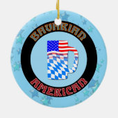 kerstversiering Beiers-Amerikaans Duits Keramisch Ornament (Achterkant)