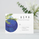 kerstversiering, blauw, weduwschap RSVP (Staand voorkant)