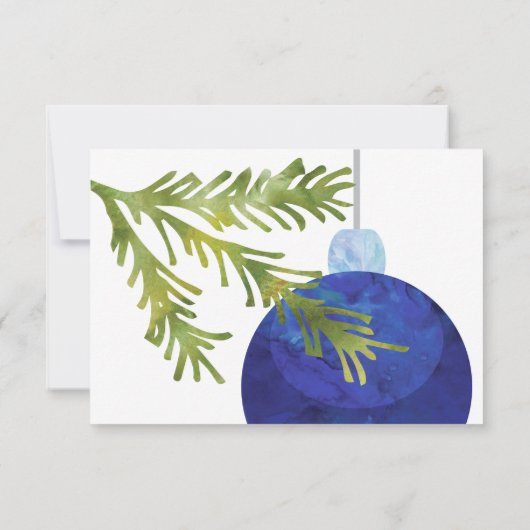kerstversiering, blauw, weduwschap RSVP (Achterkant)