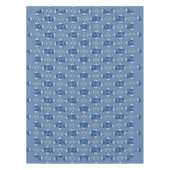 kerstversiering Blauwe Elegante Feestdagen Tablecl Tafelkleed (Voorkant)