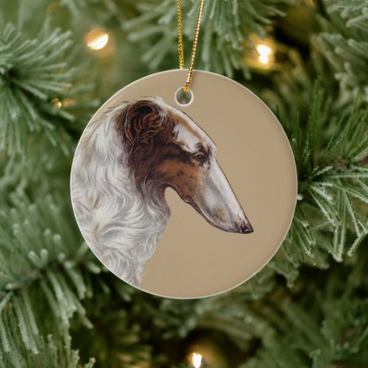  kerstversiering Borzoi Keramisch Ornament (Boom)
