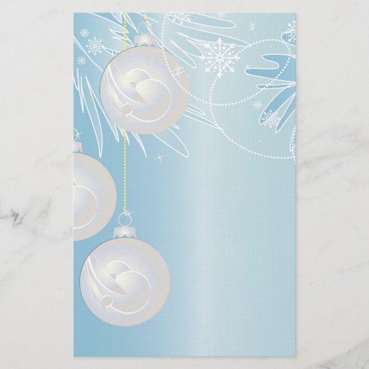 kerstversiering briefpapier (Voorkant)