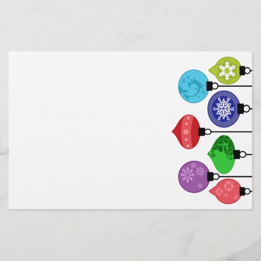 kerstversiering briefpapier (Voorkant)