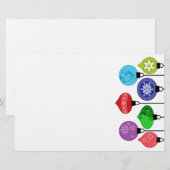 kerstversiering briefpapier (Voorkant / Achterkant)