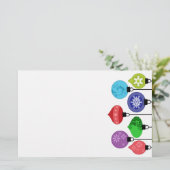 kerstversiering briefpapier (Staand voorkant)