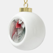 Kerstversiering cadeau met moderne bloemsierkunst keramische bal ornament (Rechts)