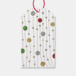 kerstversiering cadeaulabel