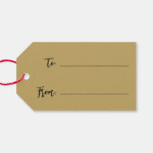 kerstversiering cadeaulabel (Achterkant Horizontaal)