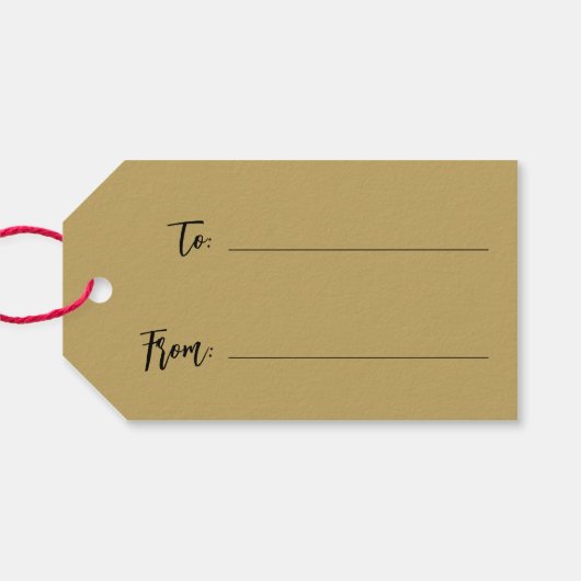 kerstversiering cadeaulabel (Achterkant Horizontaal)