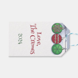 kerstversiering cadeaulabel