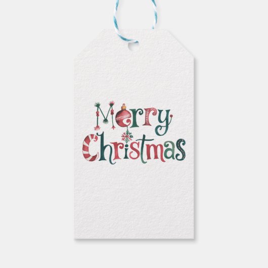 kerstversiering cadeaulabel (Achterkant)