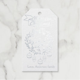Kerstversiering cadeaulabels