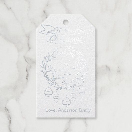 Kerstversiering cadeaulabels (Voorkant)