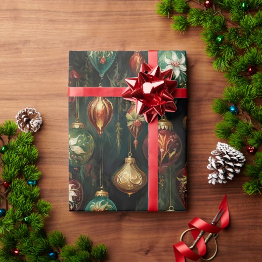 kerstversiering cadeaupapier (Feestdagen Geschenken)