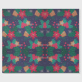 kerstversiering cadeaupapier (Vlak)