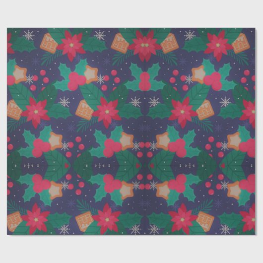 kerstversiering  cadeaupapier (Vlak)