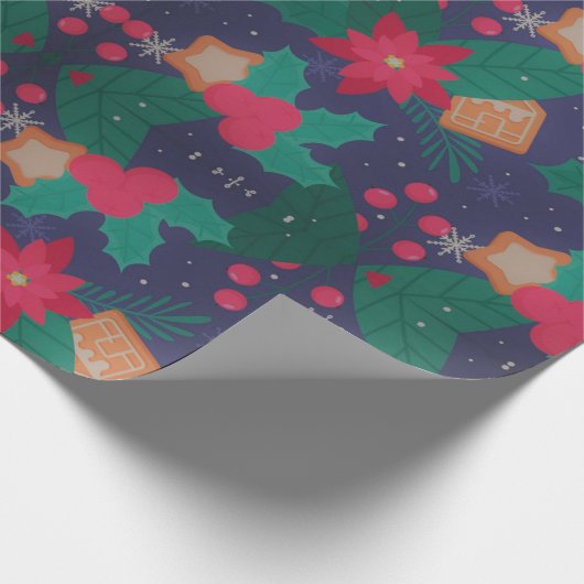 kerstversiering  cadeaupapier (Hoek)