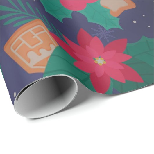 kerstversiering  cadeaupapier (Rol Hoek)