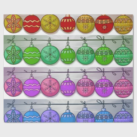 kerstversiering cadeaupapier (Vlak)