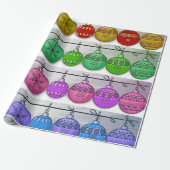 kerstversiering cadeaupapier (Uitgerold)