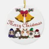 Kerstversiering Cavia's Keramisch Ornament (Voorkant)